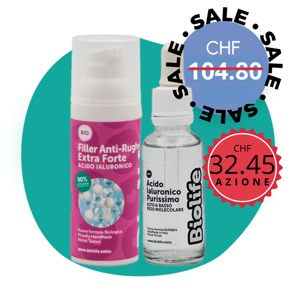 Kit Anti-Age Acido Ialuronico + Filler Anti-Rughe - Routine Completa | Biolife Swiss