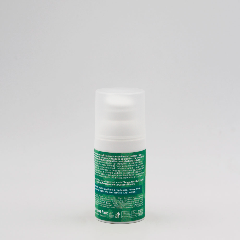 Contorno Occhi Bava di Lumaca e Peptidi 30ml - Effetto Botox Naturale | Biolife Swiss