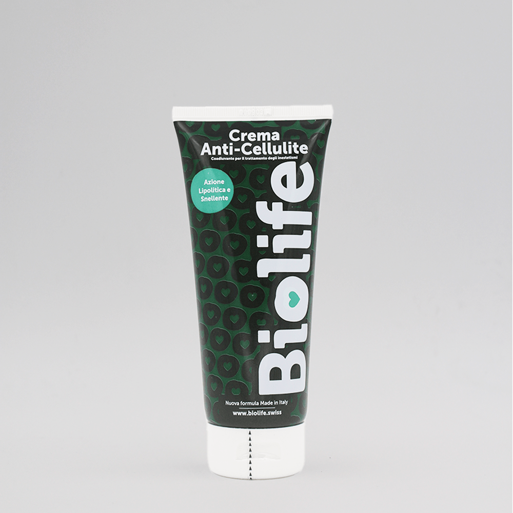 Crema Anti-Cellulite 200ml - Snellente & Rimodellante 100% Naturale | Biolife Swiss