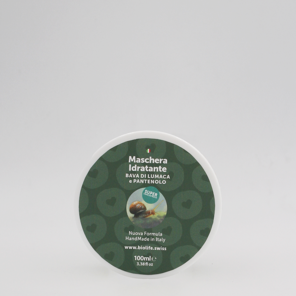 Maschera Viso Idratante Bava di Lumaca e Pantenolo 100ml - Lifting Naturale | Biolife Swiss